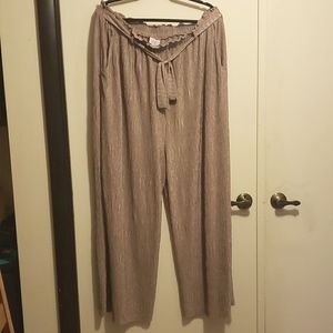 Lularoe Dianne paper bag wide leg pants